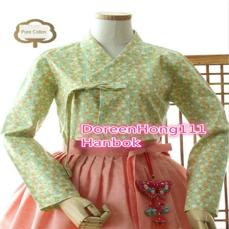 2020 современное платье ханбок модное корейское традиционное розовое одежда