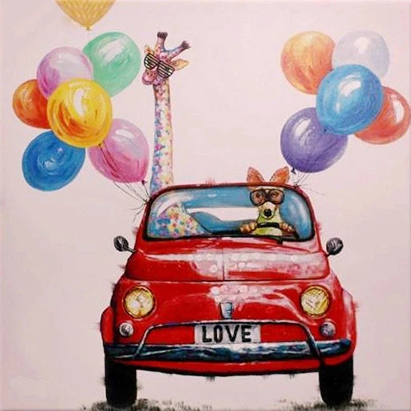 

Diamond Cartoon Car Cartoon Painting Wall Art Cross Stitch Picture 5d Embroidery Handmade Full Round Drill Home Decoration Gifts