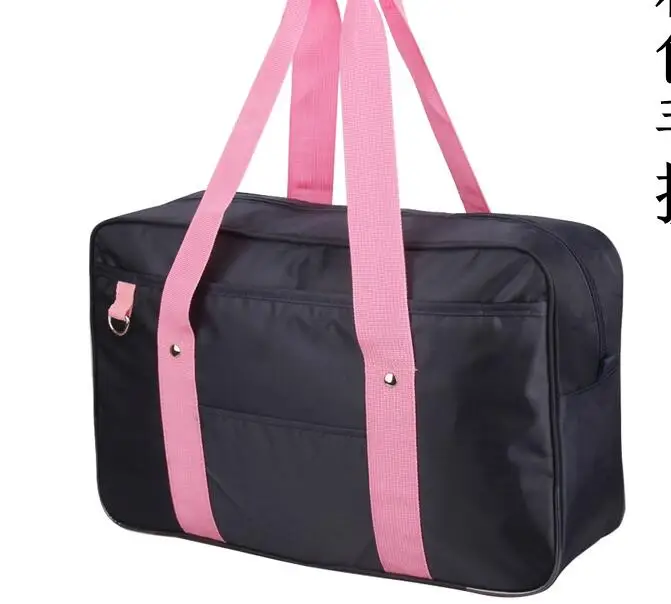 blue pink strap Японские школьные сумки большой емкости портативные сумки сумка на плечо для молодых девочек и мальчиков высокое качество холст - Цвет: blue pink strap