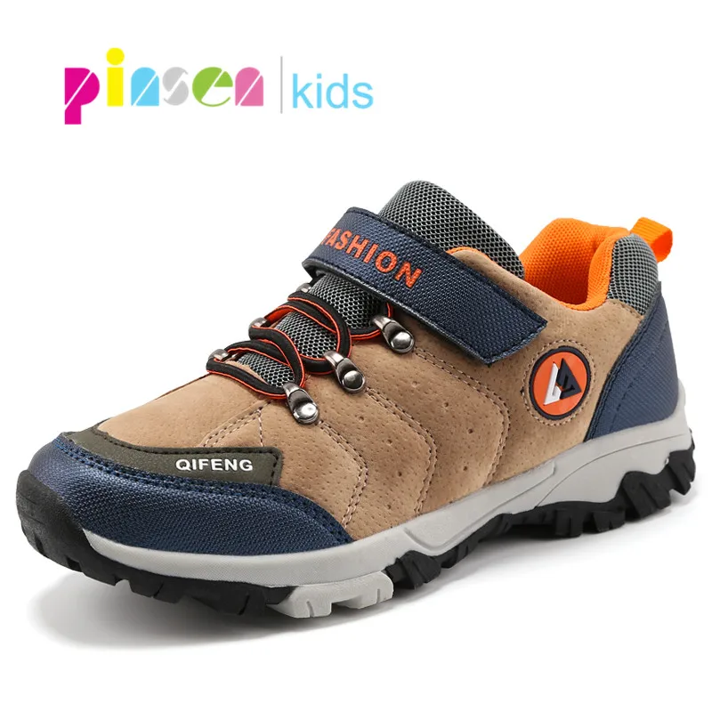 Обувь для мальчиков PINSEN повседневная спортивная обувь из натуральной кожи на