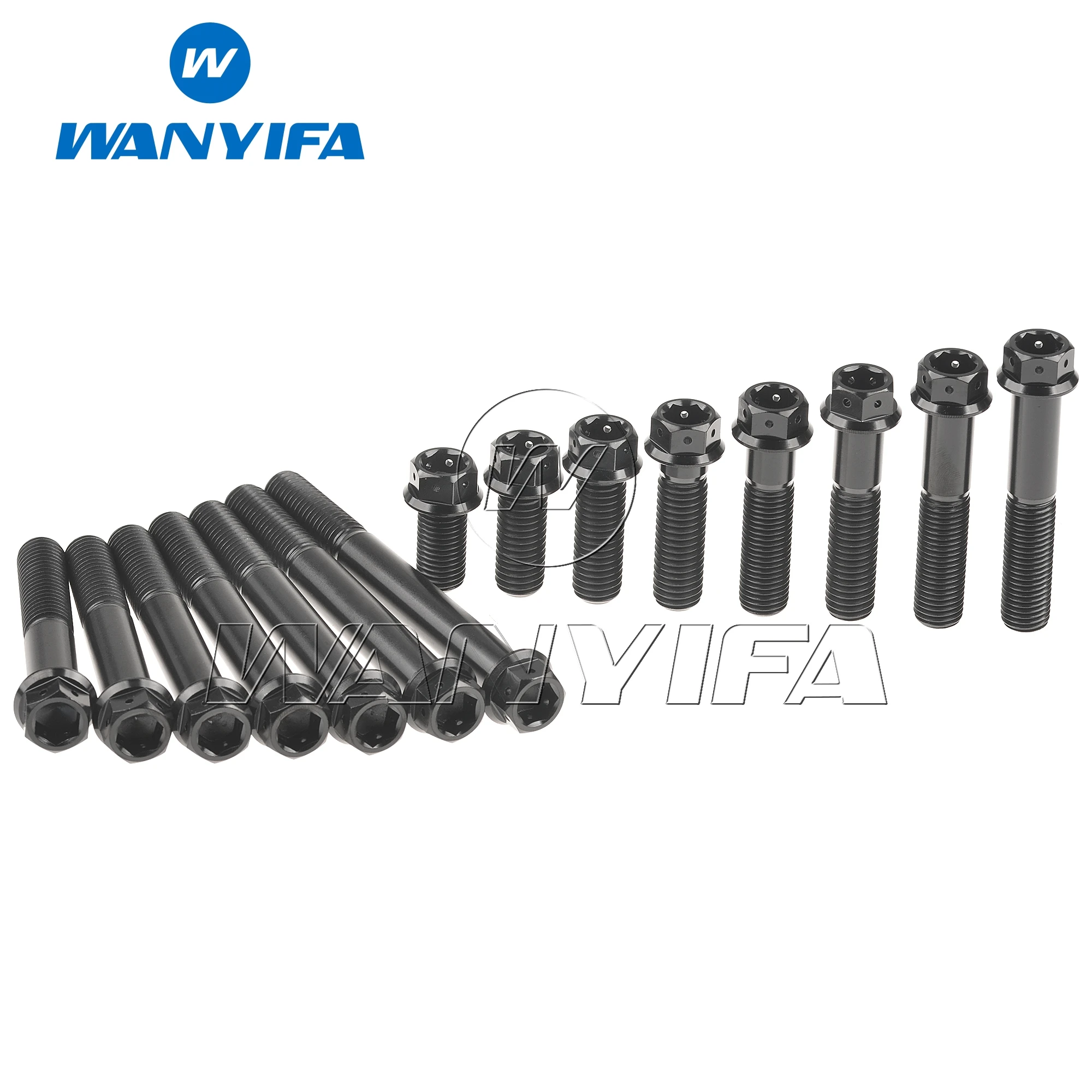 Титановый Wanyifa Ti Bolt M6 M8x15/20/25/30/35/40/45/50/55/60 мм фланцевые внутренние и внешние