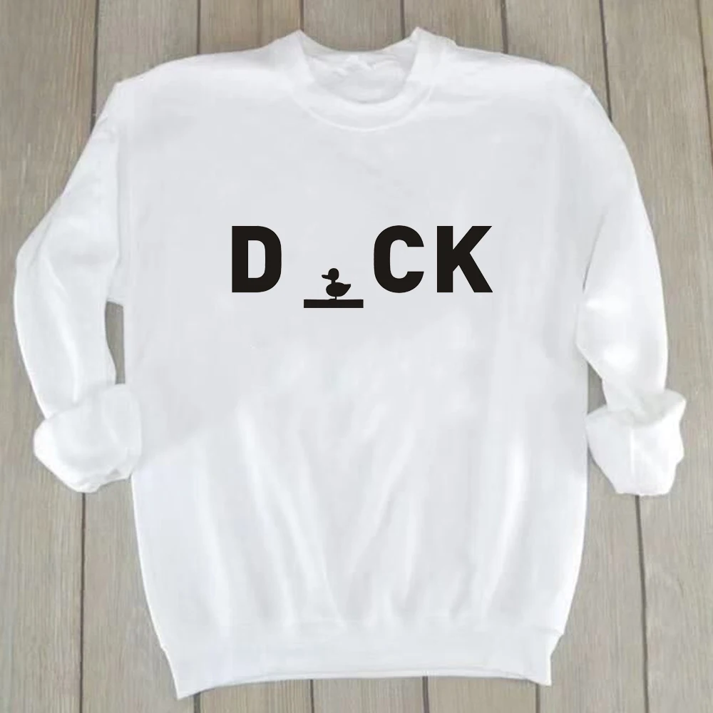 Модные забавные свитшоты с изображением утки Женские повседневные топы пуловеры