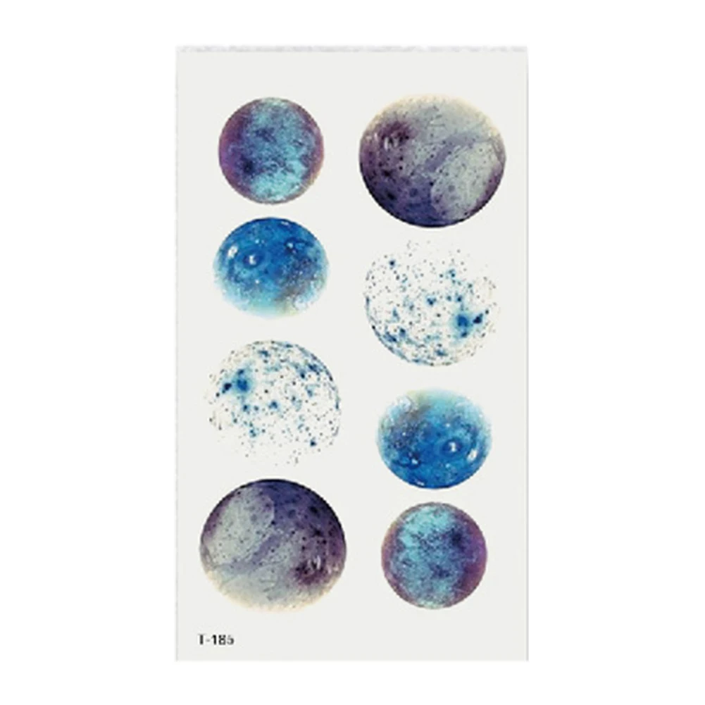 1 шт. Геометрическая наклейка для татуировок женщин и мужчин водонепроницаемая