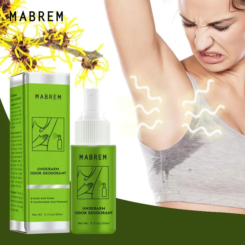 

MABREM Body Odor Sweat Deodor Perfume Spray For Man and Woman Removes Armpit Odor and Sweaty Lasting Aroma Skin Care Spray 20ml