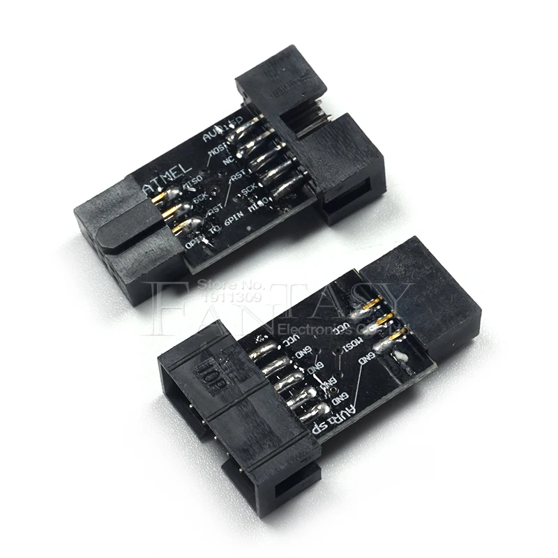 5 шт. 10Pin к 6Pin плата адаптера для AVRISP MKII USBASP STK500 Новый | Электронные компоненты и