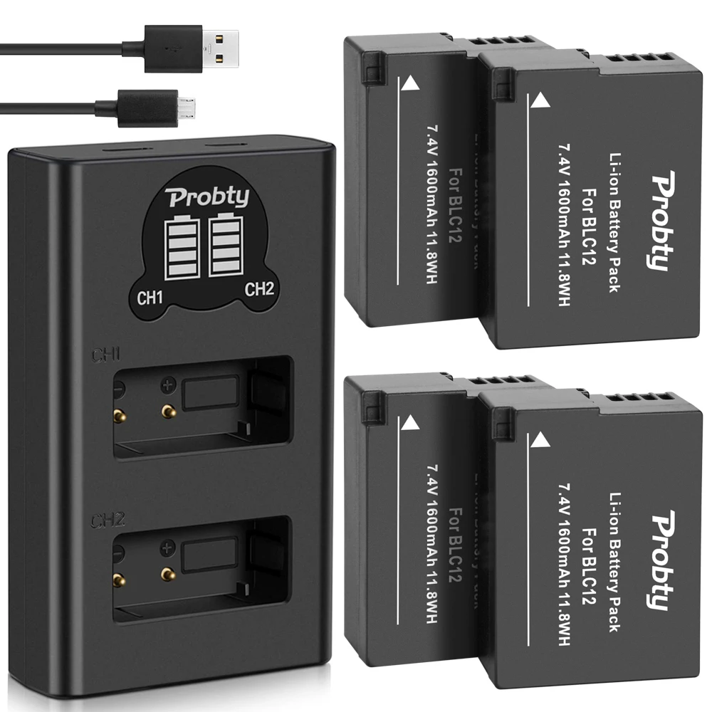ДМВ BLC12 DMW-BLC12 BLC12E BLC12PP Батарея или Зарядное устройство для цифрового фотоаппарата Panasonic Lumix FZ1000 FZ200 G5 G6 G7 GX8 G85