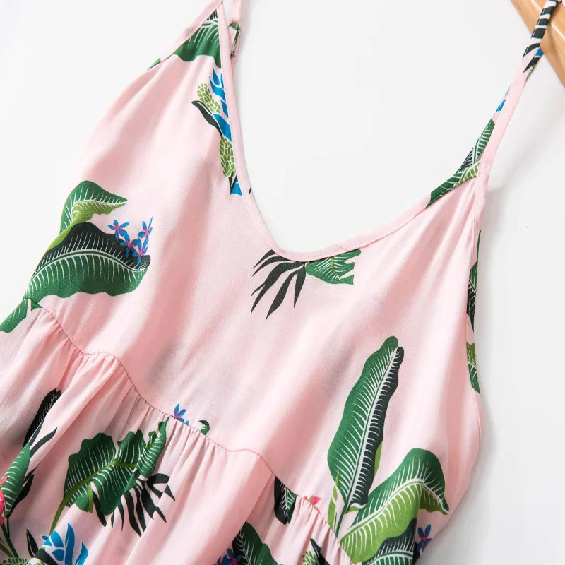 Ночная сорочка женская из хлопка и шелка пикантная ночная рубашка двух предметов