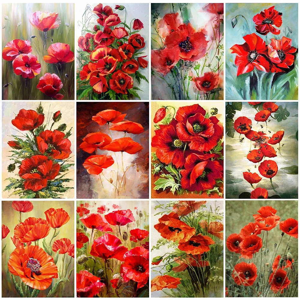 

AB Colorful Diamond Painting DIY Flower Diamond Embroidery Full Square Picture Of Rhinestones Cross Stitch Mosaic Decor For Home