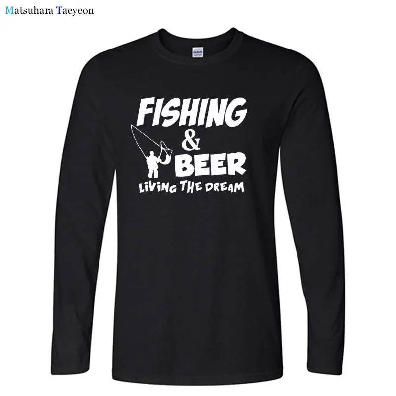 

Забавная футболка с длинным рукавом для мужчин, подарок на день рождения, хлопковая футболка с длинным рукавом в рыбацком стиле