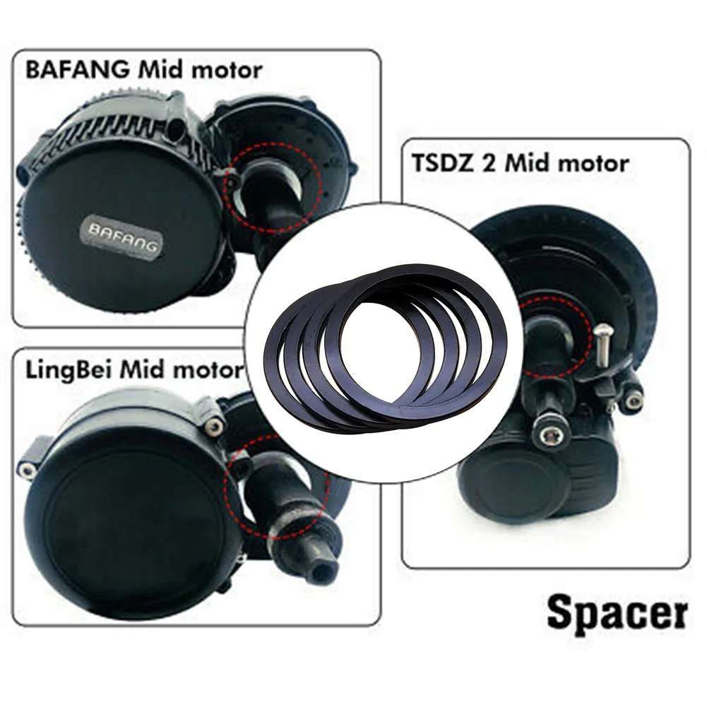 Бафанг прокладки для каретки 4*35 мм 68 мм до 73 мм для моторов BBS01 BBSHD и проставки для Tongsheng TSDZ2 Mid Motor - запчасти для электрических велосипедов.