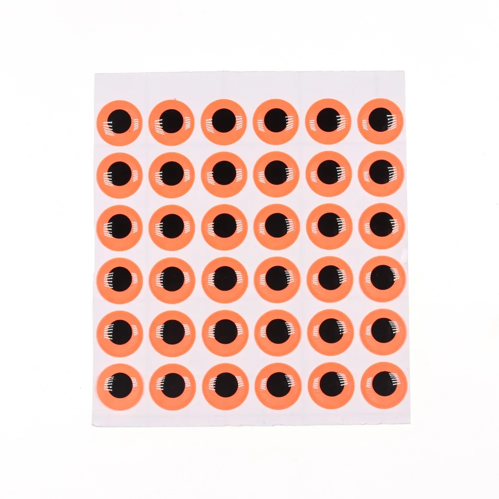 

50pcs/pack Sea Fishing Jig Eyes Luminous 3D Fishing Lure Eyes for FLy Tying Lure Making Material 3mm-12mm 10 Sizes 5 Colors