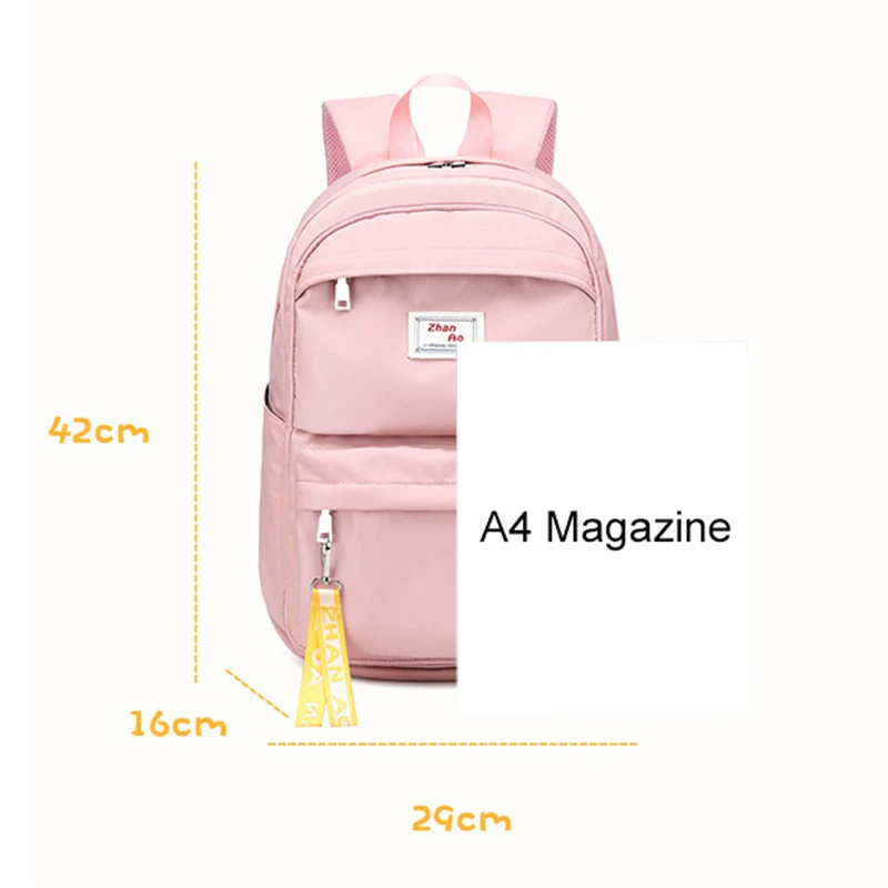 Double Shoulder Backpack for Female High School Students Schoolbag Campus Backpack Leisure Travel Bag 2021