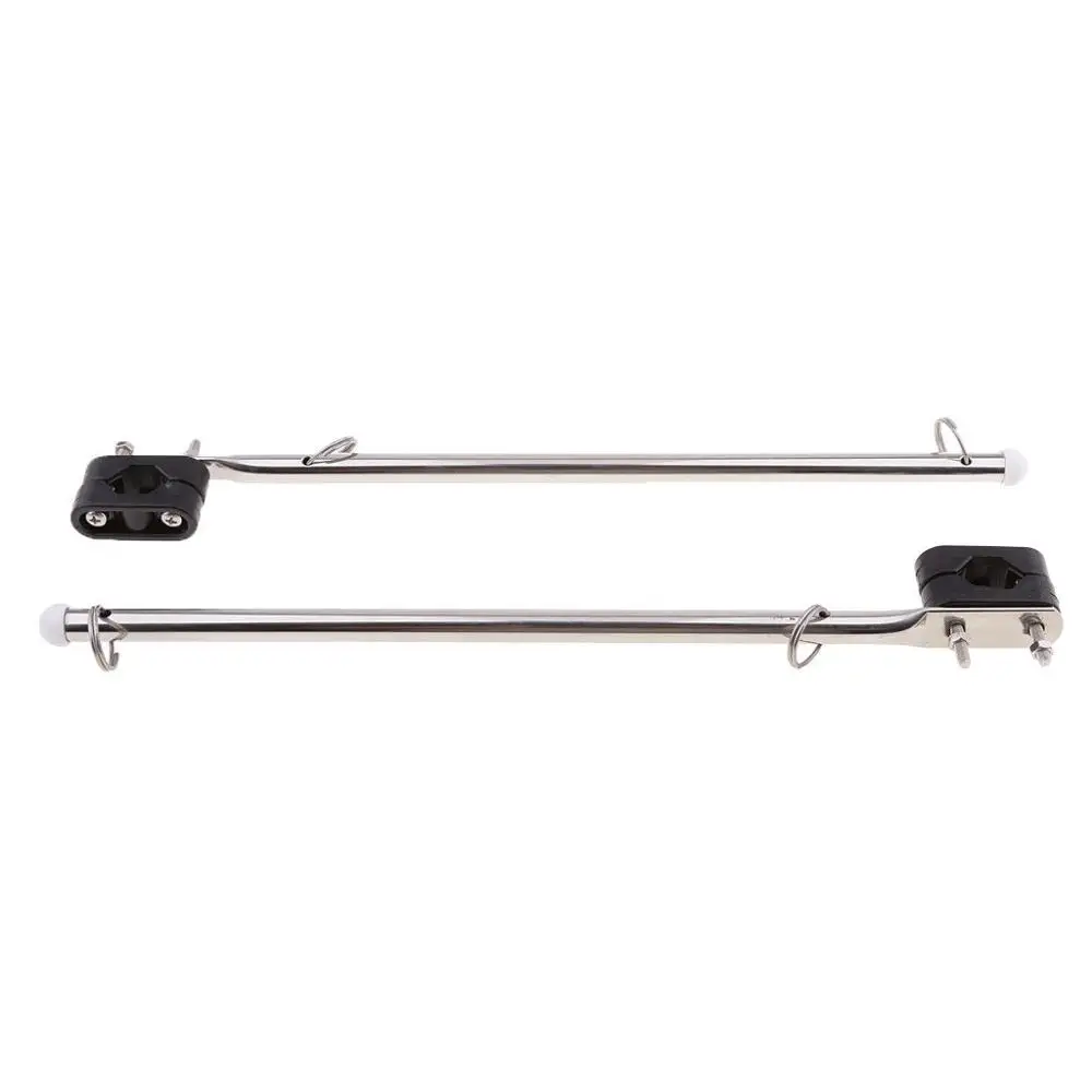 

2Pcs Stainless Steel 14" Boat Flag Pole Holder 7/8"- 1" Rail Mount Adjutable