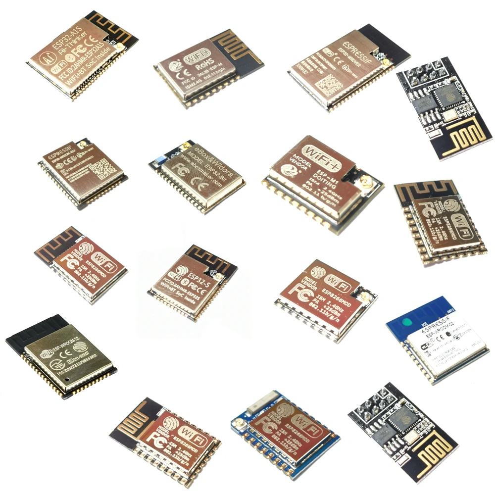 ESP8266 серийный WI-FI модель ESP-12 12E 12F 12S 07 07S 01 01S M1 M2 ESP32-S WROVER WROOM-32U 02 A1S подлинность