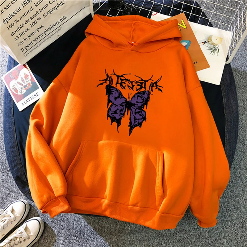 

Ladies Cartoon Hooded Sweater Winter loose Plus Velvet Korean Version ins Street Tide bf lazy Style 2021 New