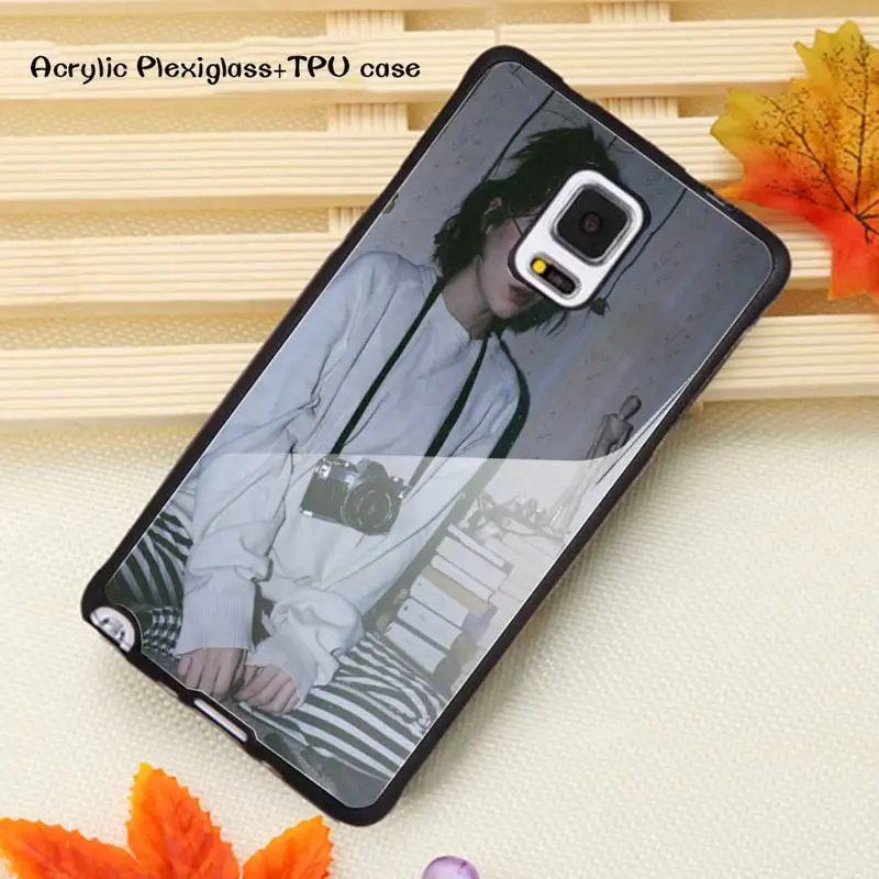

Personality girl Phone Case Acrylic Plexiglass TPU For Samsung Note20 10 9 8 7 5 Pro ULTRA