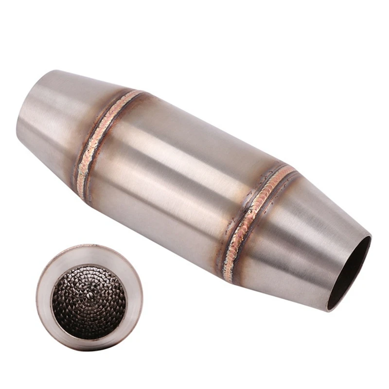 

Motorcycle Exhaust Pipe Muffler Expansion Chamber Catalyst Noise-Cancelling for CQR Kawasaki Honda Yamaha Modified