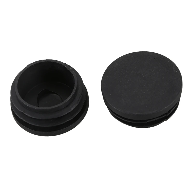 10 х черные пластиковые 38 мм Диаметр круглые трубки вставки крышки|Уплотнения