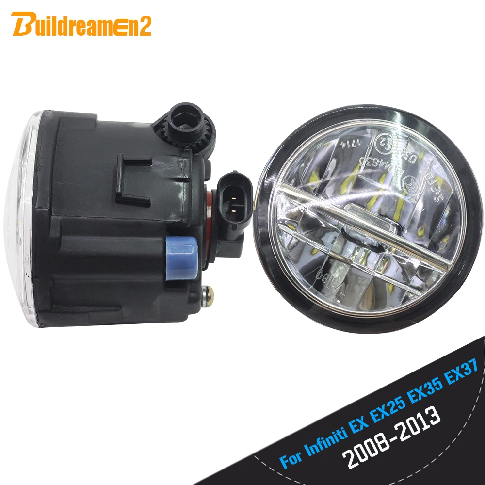Buildreamen2 Автомобильный светодиодный светильник 4000LM туман DRL Дневной 12V аксессуары