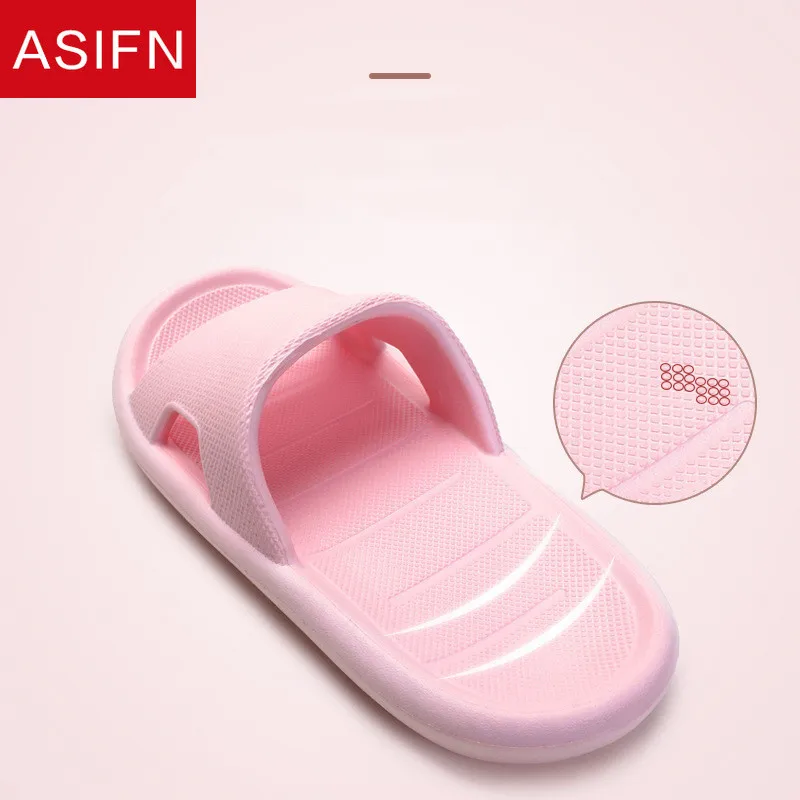Тапки ASIFN на толстой подошве для мужчин и женщин домашние Нескользящие тапочки
