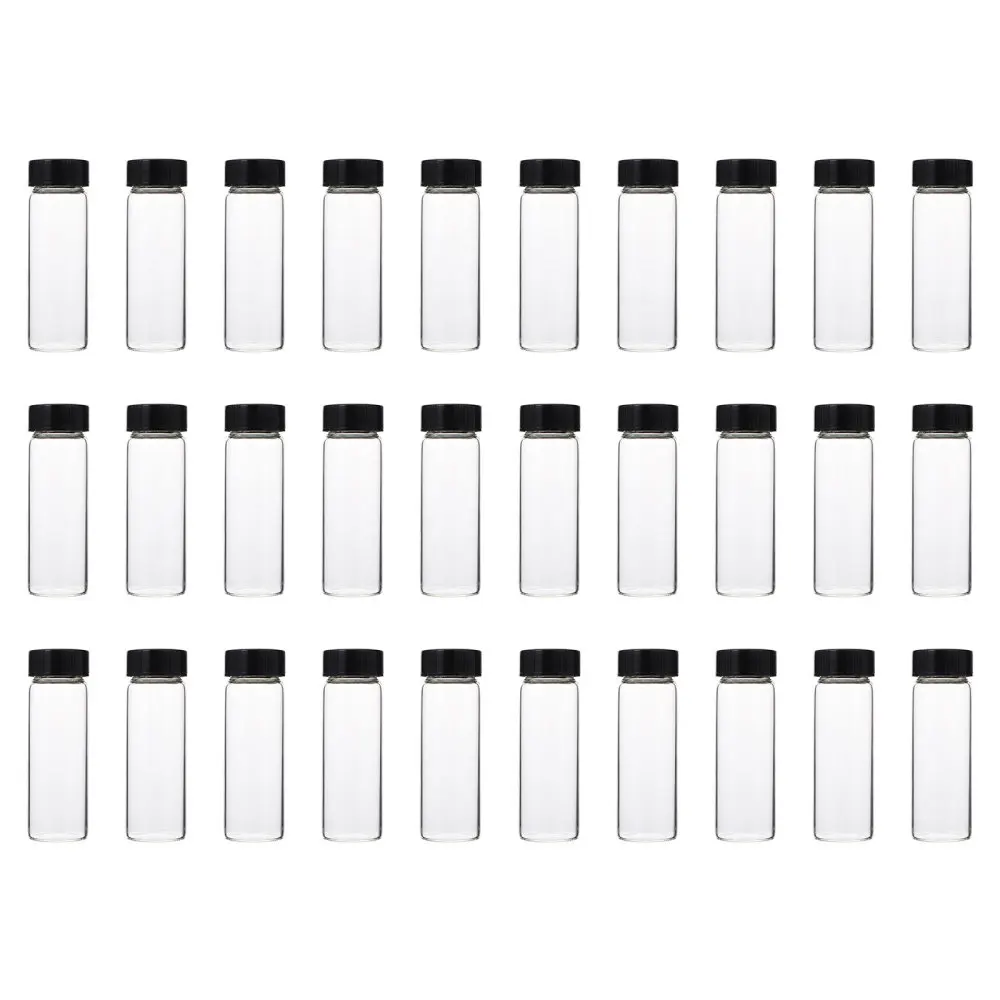 

30Pcs 30ml Borosilicate Glass Bottles Empty Refillable Borosilicate Bottles