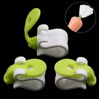 3pcs icing bag buckle plastic pastry bag sealing clips cream squeeze bag rings protector coupler baking decorating supplies