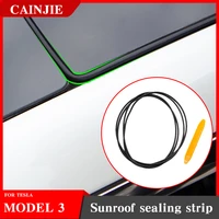 model3 car wind noise reduction kit quiet seal kit for tesla model 3 2021 accessories skylight glass sealing strip three