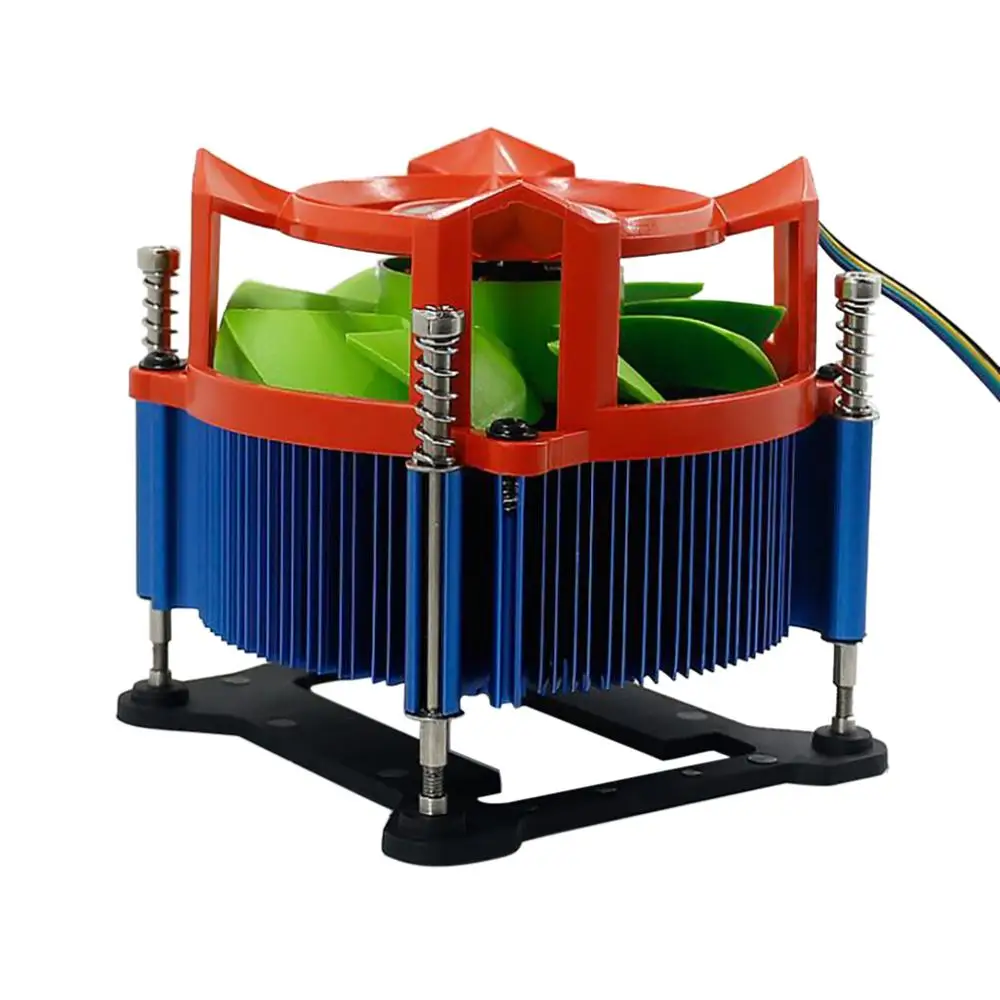 Небольшой вентилятор для охлаждения ЦПУ немой компьютер радиатора Покрытие