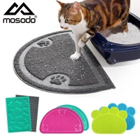 mosodo cat mat litter box mat feeding bowl placemat cat bed pads non slip waterproof litter tray sandbox mats cat accessories