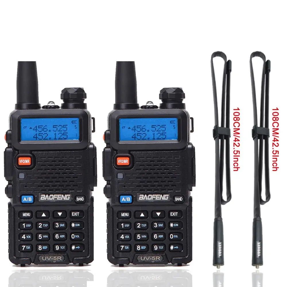 2 шт. Baofeng BF-UV5R Любительское радио портативная рация Pofung UV-5R 5 Вт VHF/UHF