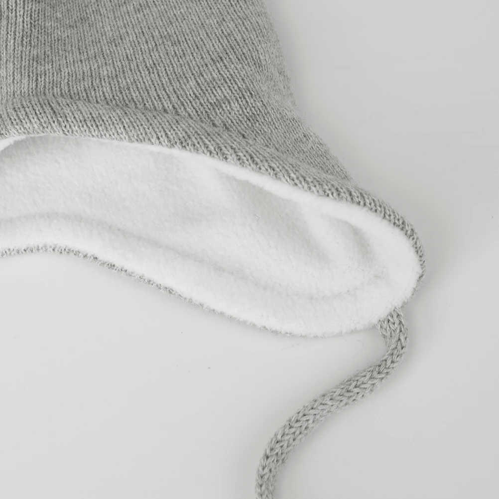 Вязаная Шапка-бини из хлопка с подкладкой флиса | Аксессуары для одежды