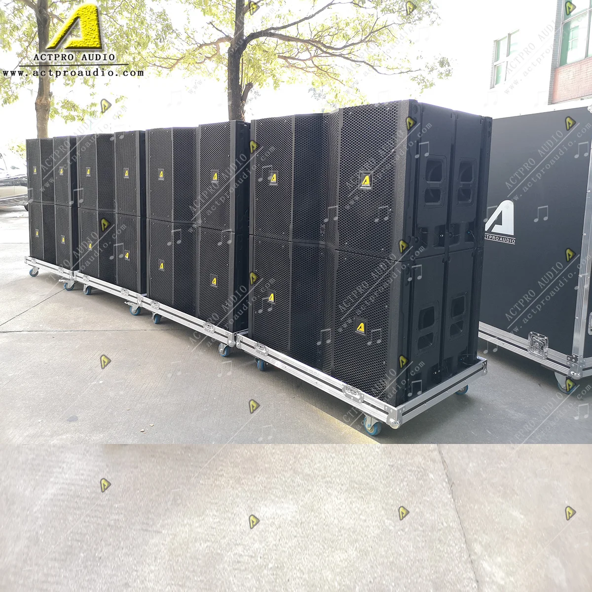 Двойная 15 дюймовая профессиональная сценическая линейная колонка бас|Сабвуферы|