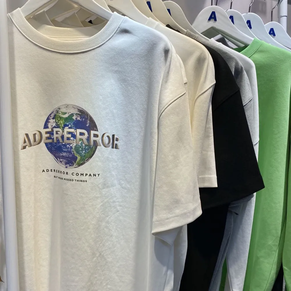 0 5 кг тканевая Толстая 1:1 лучшая версия футболка с ошибками Ader для мужчин и