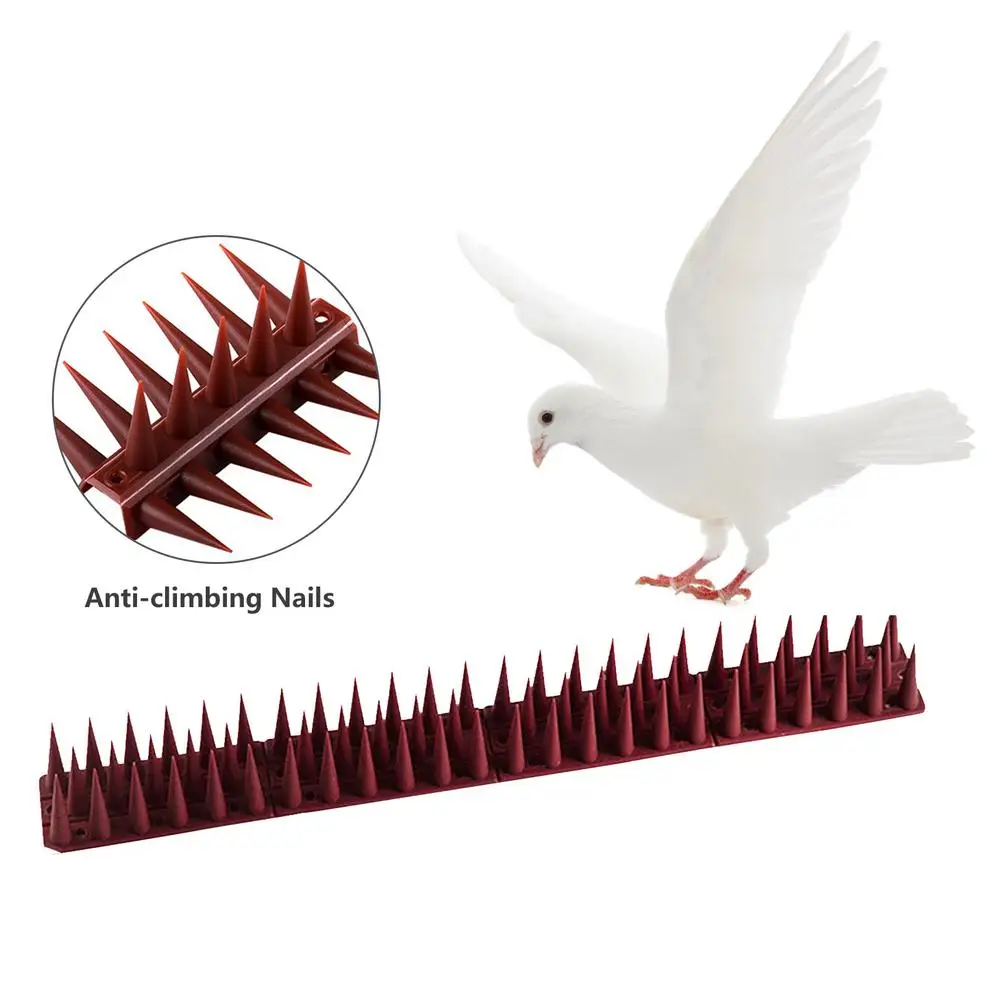 

12pcs Plastic Spikes Practical Squirre Birds Pigeons Cat Deter-rent Tool for Outdoor Garden Fence Wall Off Harmless To Animal