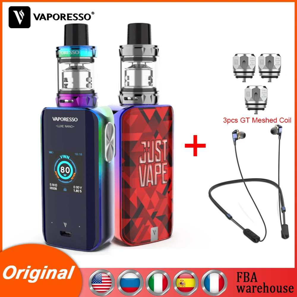 Оригинальная электронная сигарета Vaporesso Luxe Nano Kit вейп с аккумулятором 2500 мАч мини