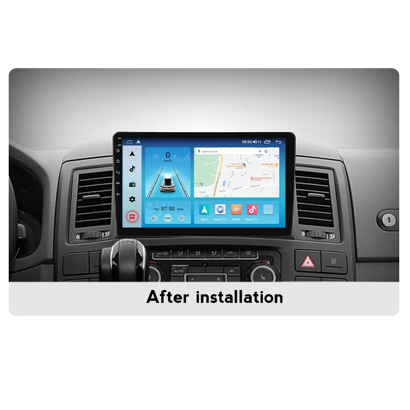 Автомагнитола на Android 11 с вентилятором экрана для Volkswagen VW Multivan T5 2003 - 2015