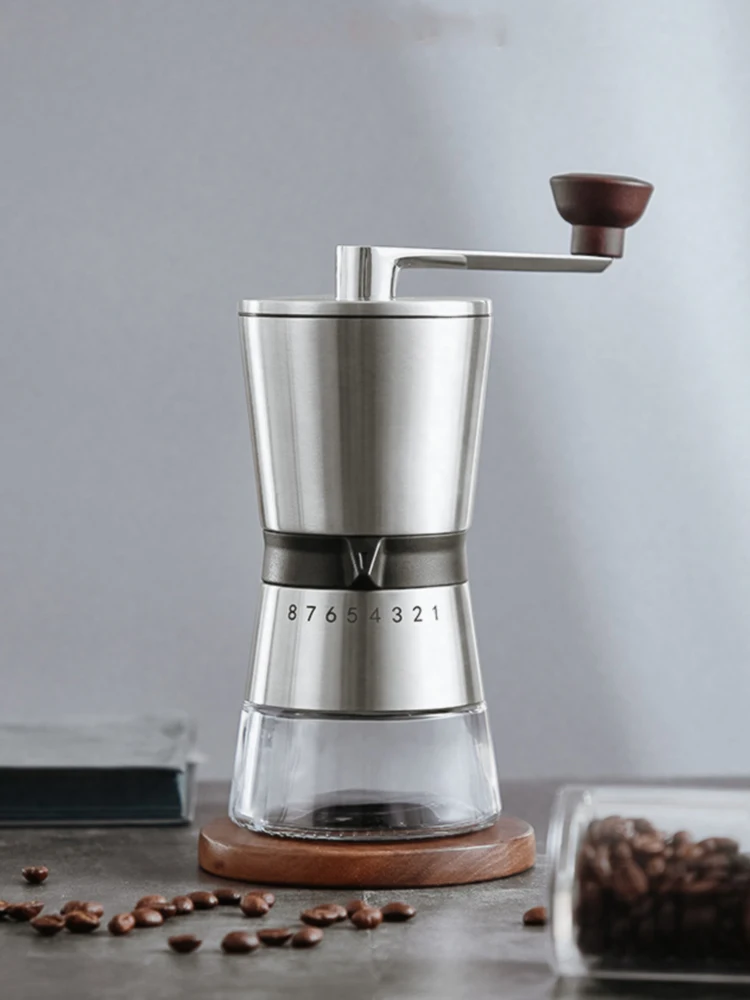 

Портативная ручная кофемолка для дома, моющаяся стальная кофемолка, ручные инструменты для пивоварения, кофемолки, аксессуары для кофе, каф...
