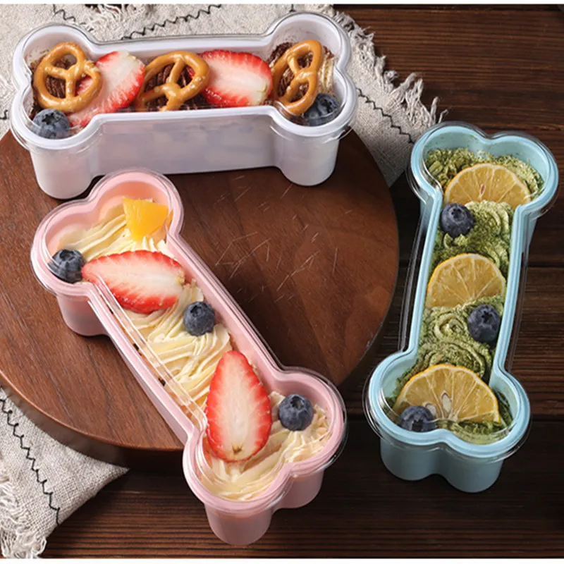 50 шт Высокое качество кости форма Творческий выпечки посылка десерт коробки для