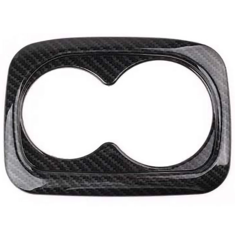 

Задняя панель держателя стакана, отделка, стильная наклейка из АБС-углеволокна для напитков, внутренние литьевые наклейки для Honda Civic 2019, 2018, ...