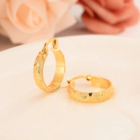 new classic circle hoop earrings for women top quality gold color earrings arab african jewelry