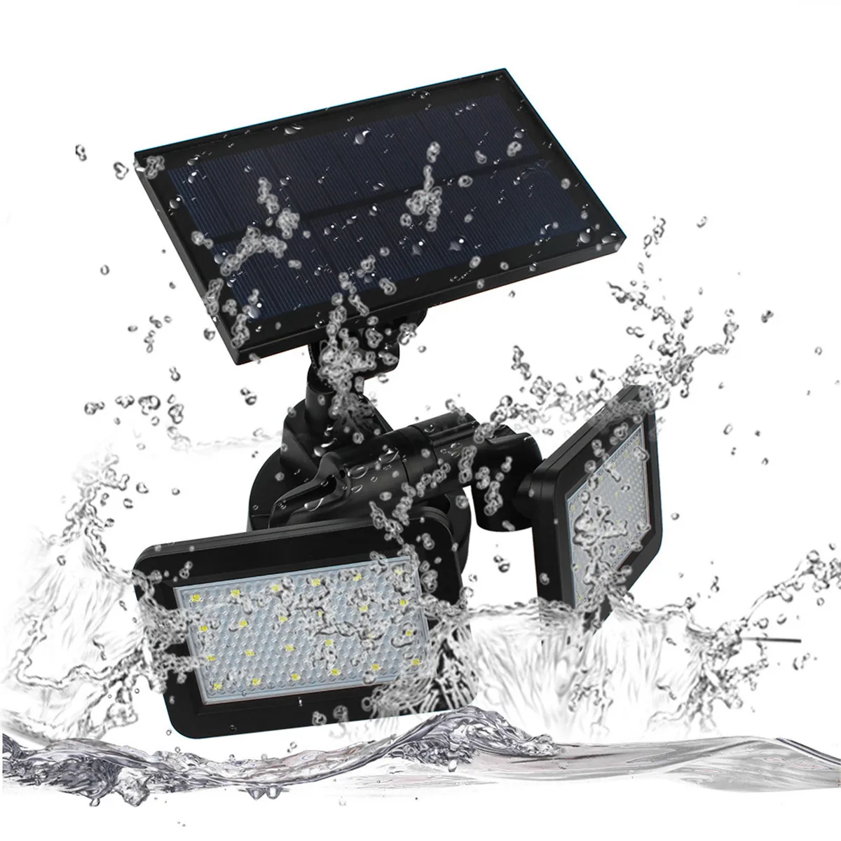 48LED двойная доска садовый свет Солнечный радар индукционный прожектор