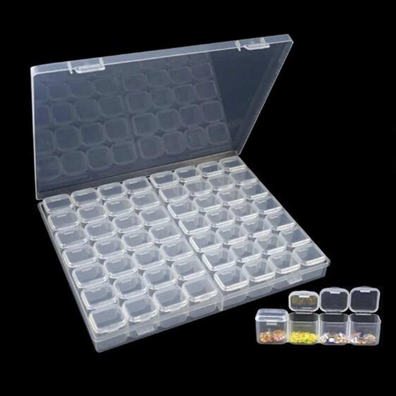 

28/56 grids Dismountable Diamond Embroidery Accessories diamond painting Boxes Cross Stitch Cases Storage Organizer Home Storage