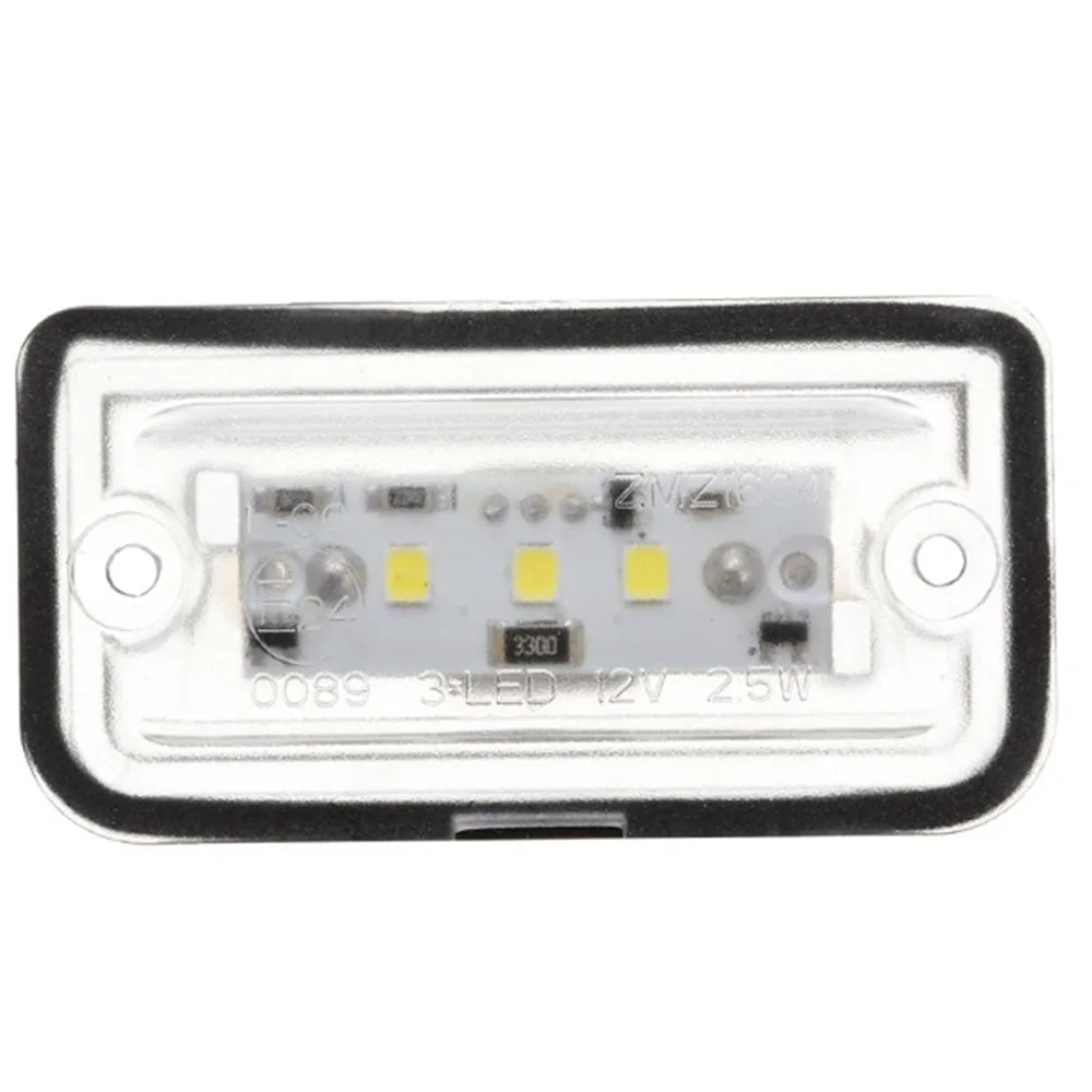 

2pcs Car LED License Plate Light Tail Reading Bulb Door License Plate Light For Mercedes-Benz C W203 CLK W209 SL R230 KB27
