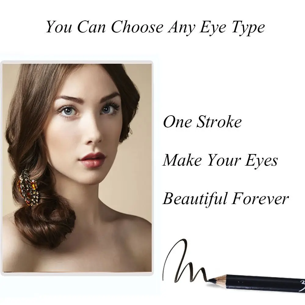 

2021 очаровательная деревянная подводка для глаз ручка стойкая Водостойкая Подводка для глаз для женщин инструмент для макияжа глаз