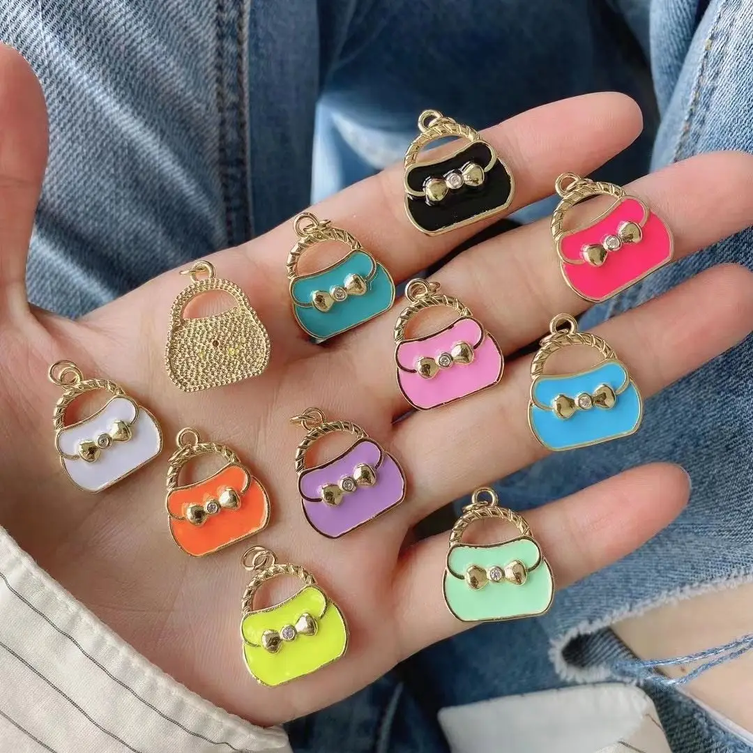 

10 шт., эмалированные подвески для браслетов