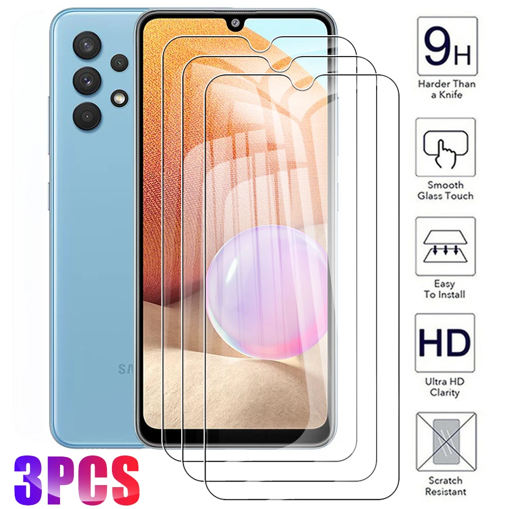 

3 шт 32 Закаленное стекло Защитная пленка для Samsung Galaxy A32 5G A31 A30 A30s M30 M30s M31 M31s M32 31 S