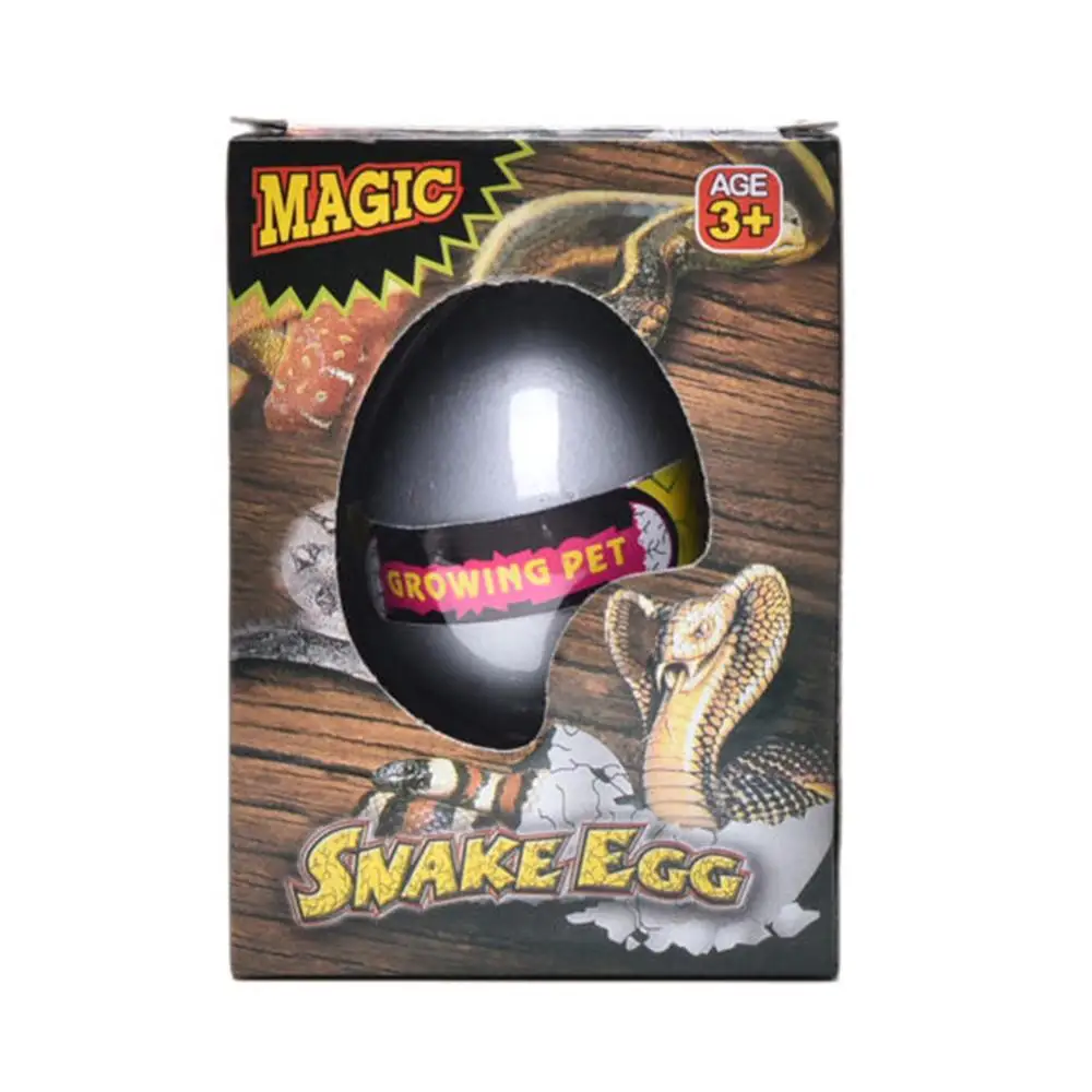 Snake Волшебное Инкубационное яйцо, фигурка лошади, добавляющая воды, трещины, растущее яйцо, развивающая игрушка для детей, подарки на день рождения - Цвет: Snake