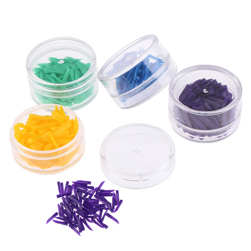 

100 шт./корт. Одноразовые метрические пластиковые вогнутые дизайнерские клинья диастема с концевыми круглыми отверстиями инструмент для ухо...