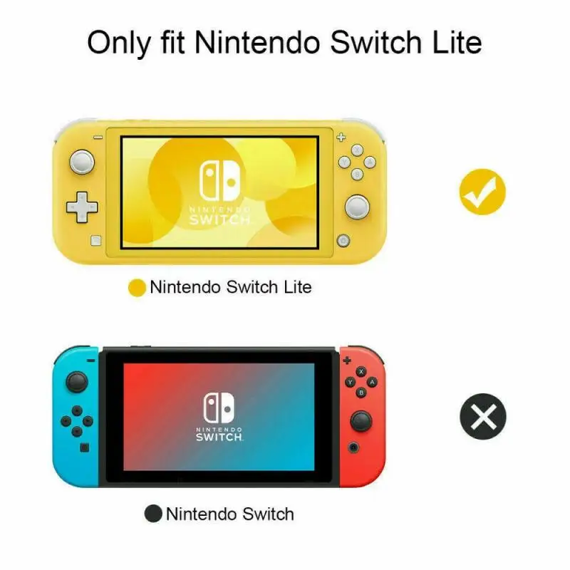 Набор игровых аксессуаров 6 в 1 черный серый для Nintendo Switch Lite EVA жесткая дорожная