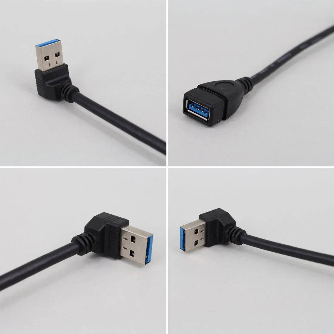 Новый 20 см Marsnaska USB2.0 male to female USB 3 0 A Male Female 90 Угловой Удлинительный адаптер для